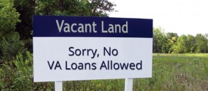 no va loan on vacant land