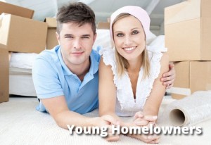 young couple homeowners